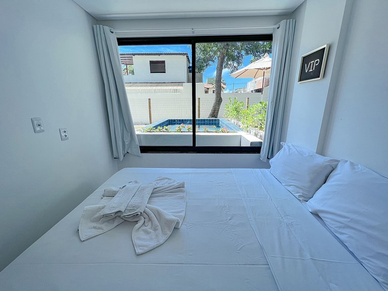 Flat Abril em Maracaípe - Piscina Privativa