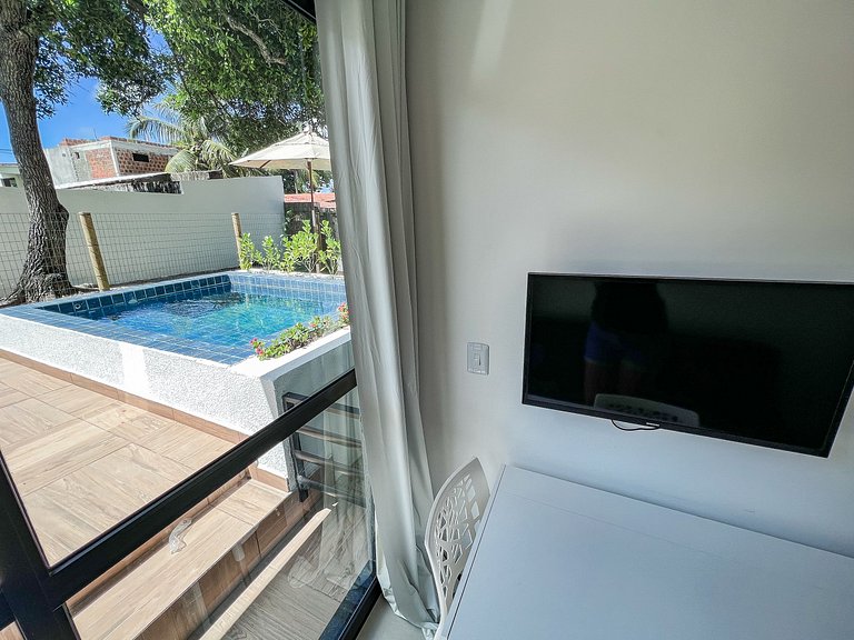 Flat Abril em Maracaípe - Piscina Privativa
