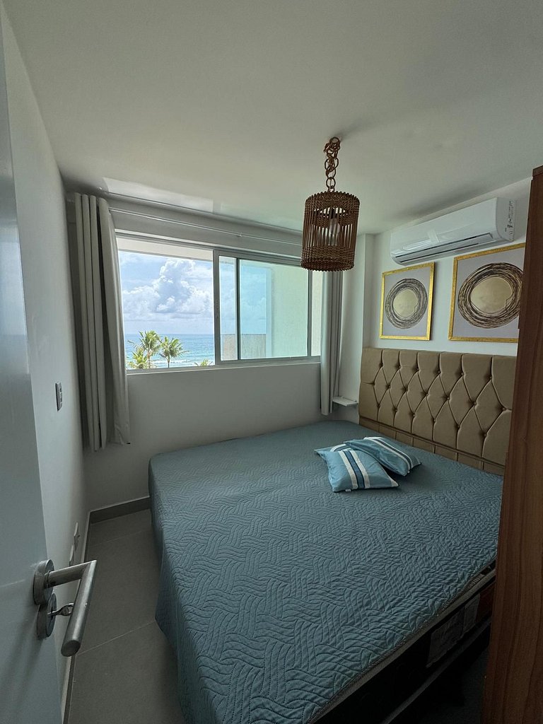 Maravilhoso Flat Frente ao Mar - OceanBlue 304