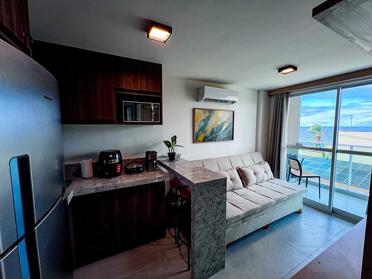 Maravilhoso Flat Vista para o Mar - OceanBlue 204