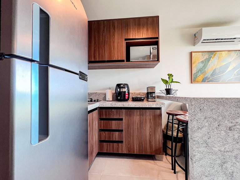 Maravilhoso Flat Vista para o Mar - OceanBlue 204