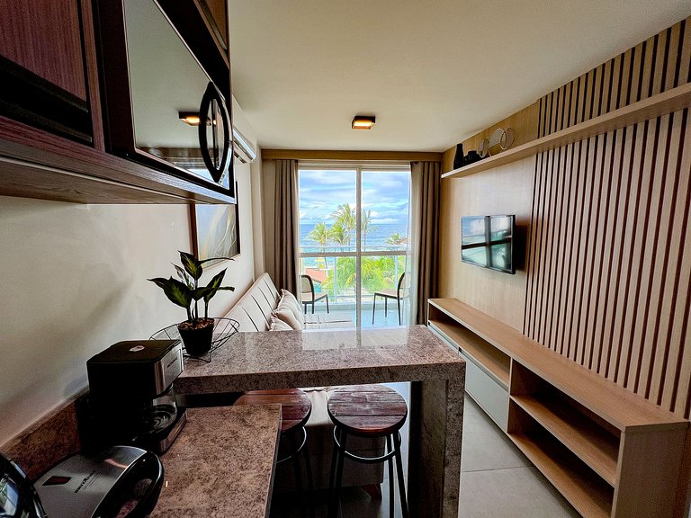 Maravilhoso Flat Vista para o Mar - OceanBlue 204