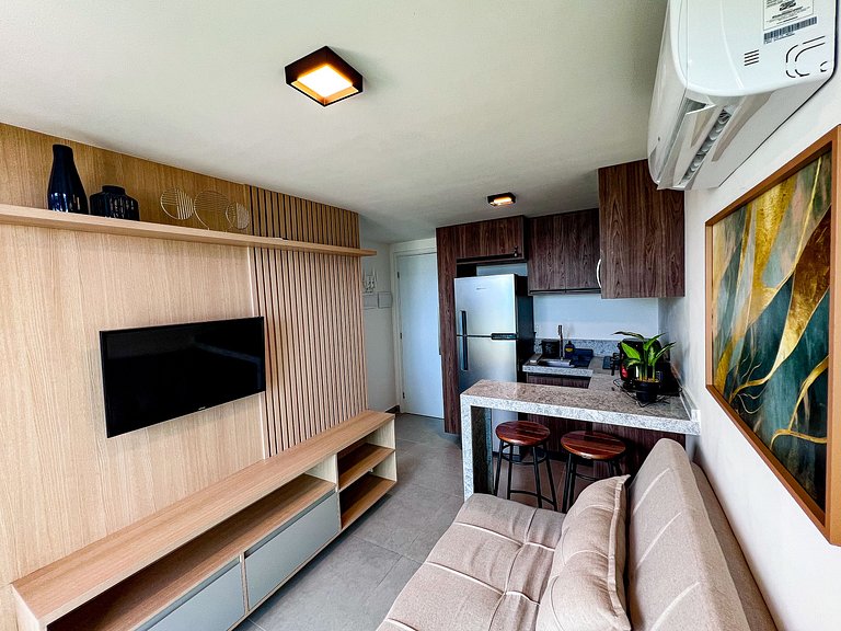 Maravilhoso Flat Vista para o Mar - OceanBlue 204