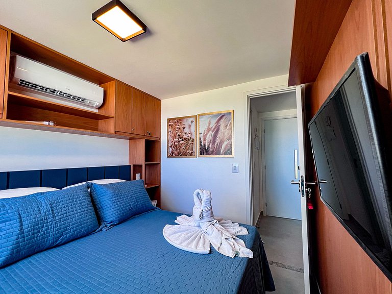 Maravilhoso Flat Vista para o Mar - OceanBlue 204