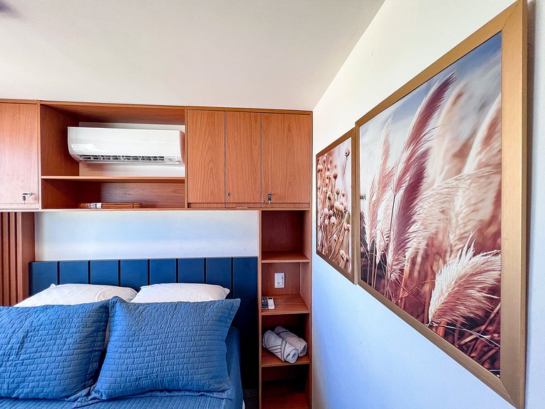 Maravilhoso Flat Vista para o Mar - OceanBlue 204