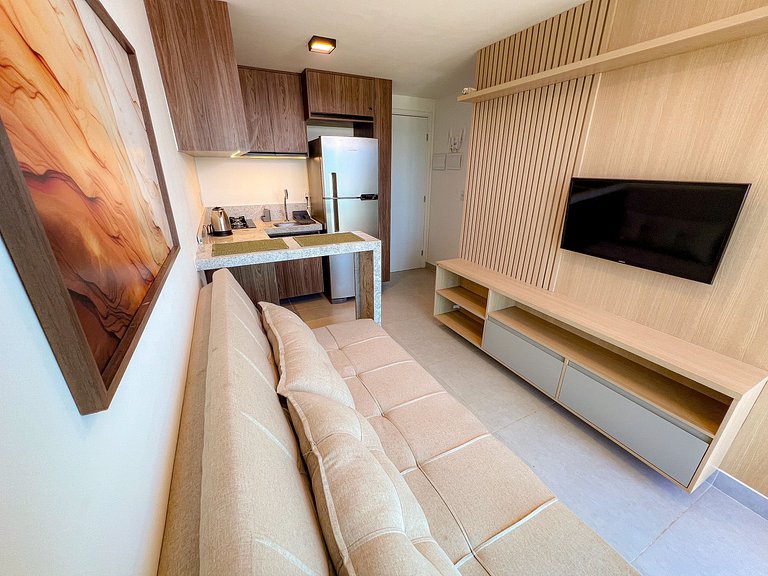 Maravilhoso Flat OceanBlue 203 - Vista para o Mar