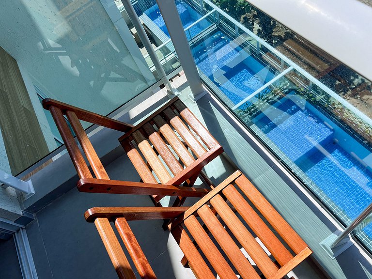 Maravilhoso Flat OceanBlue 203 - Vista para o Mar