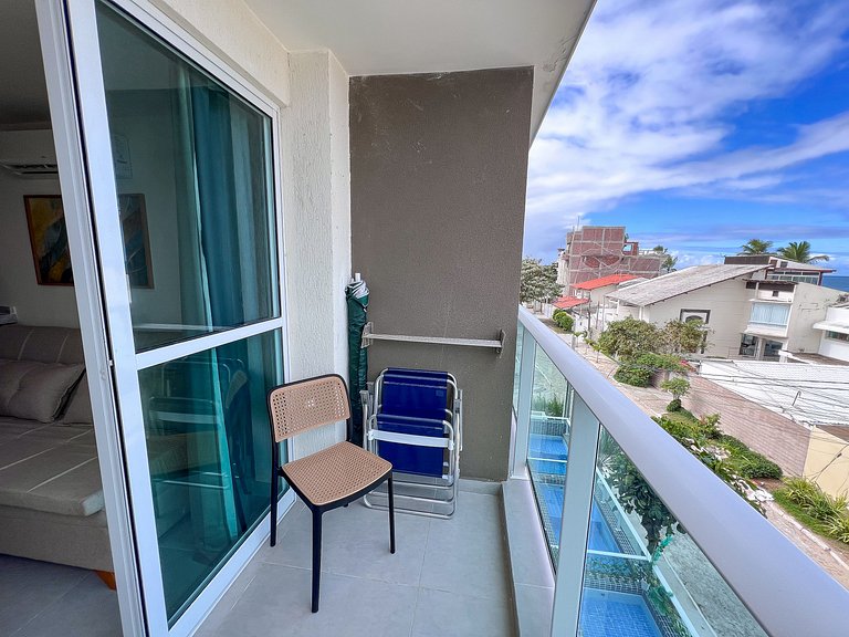 Maravilhoso Flat OceanBlue 203 - Vista para o Mar