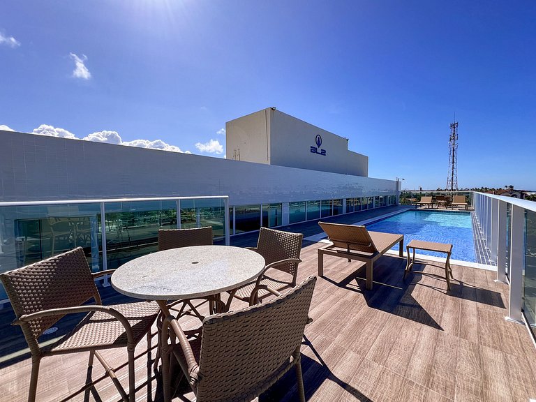 Maravilhoso Flat OceanBlue 203 - Vista para o Mar