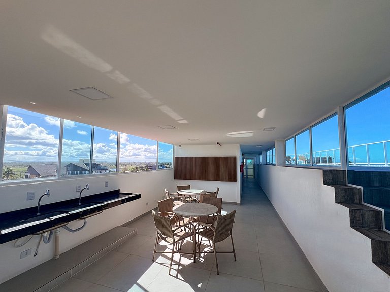 Maravilhoso Flat Vista para o Mar - OceanBlue 204