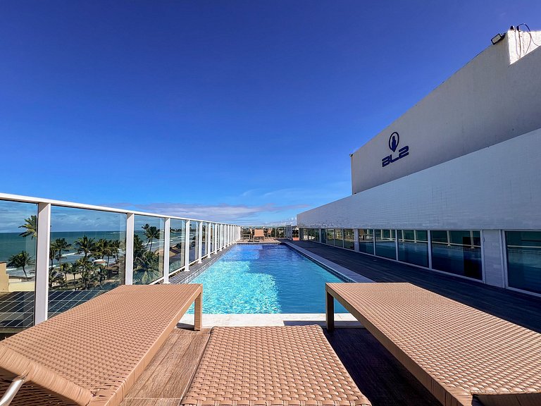 Maravilhoso Flat Vista para o Mar - OceanBlue 204