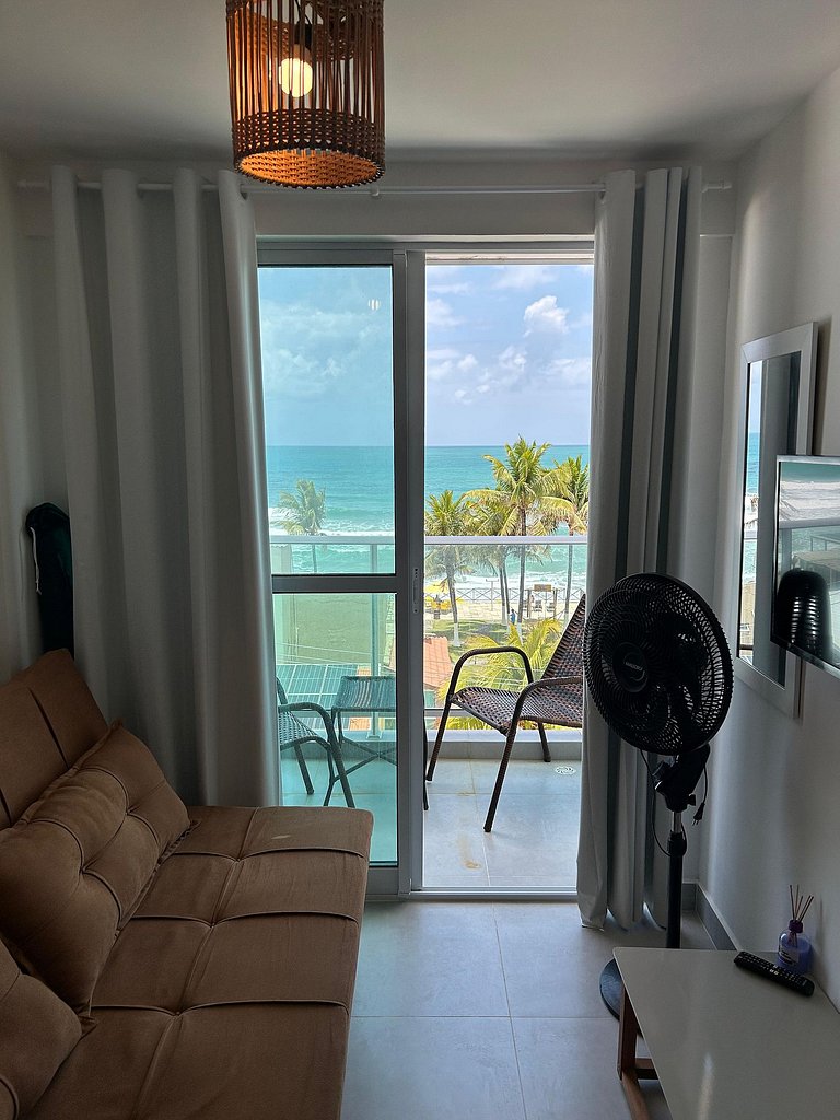 Maravilhoso Flat Frente ao Mar - OceanBlue 304