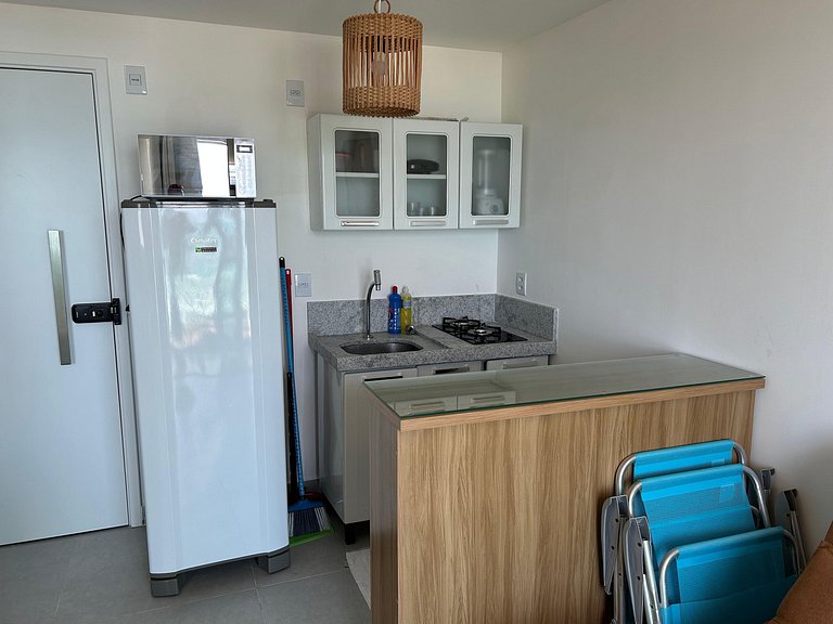 Maravilhoso Flat Frente ao Mar - OceanBlue 304