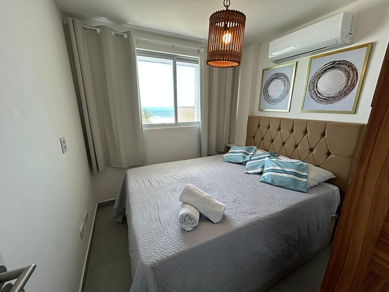 Maravilhoso Flat Frente ao Mar - OceanBlue 304