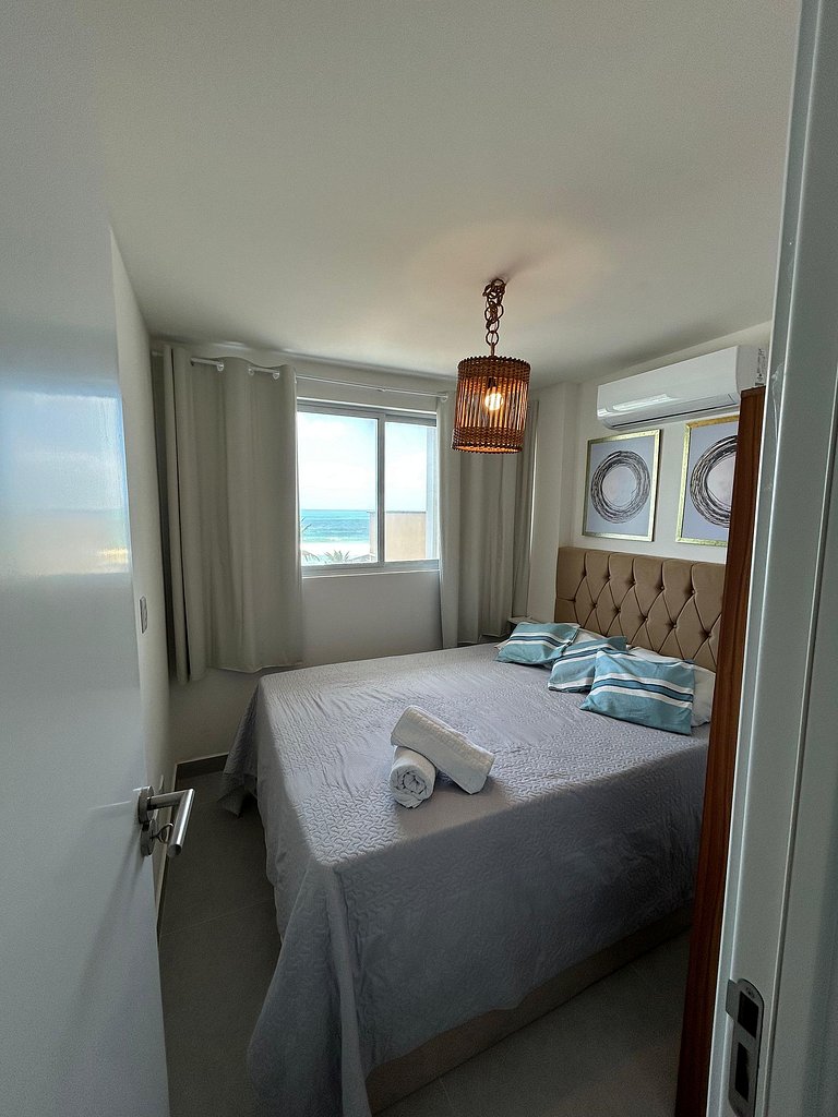 Maravilhoso Flat Frente ao Mar - OceanBlue 304