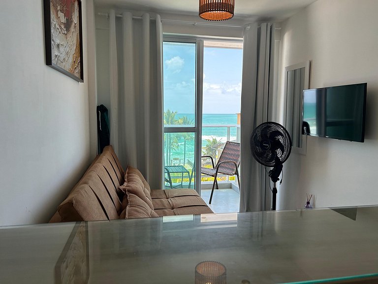 Maravilhoso Flat Frente ao Mar - OceanBlue 304