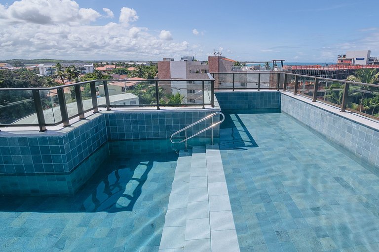 Apto com Piscina Rooftop em Porto de Galinhas