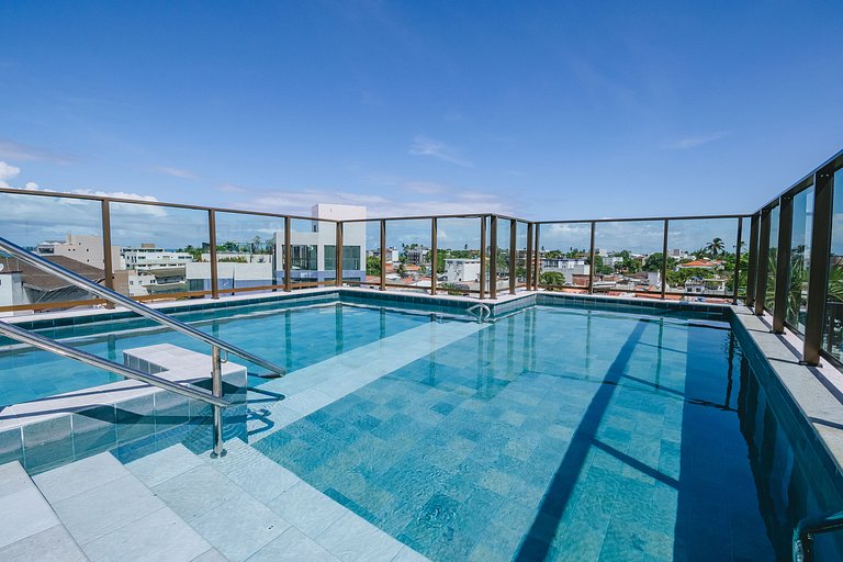 Apt Rooftop Pool Porto de Galinhas Up to 4
