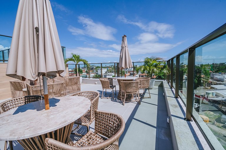 Apt Rooftop Pool Porto de Galinhas Up to 4