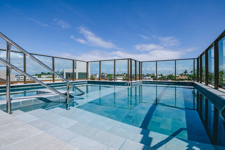 Apt Rooftop Pool Porto de Galinhas Up to 4