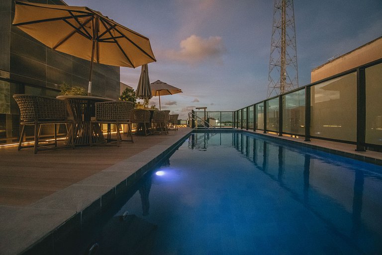 Apt Rooftop Pool Porto de Galinhas Up to 4
