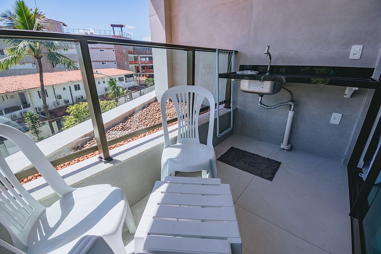Apto 209 Rooftop e Varanda em Porto de Galinhas