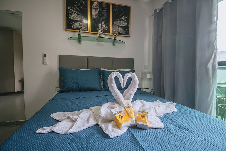 Studio 100m da Praia e Piscina Porto Galinhas